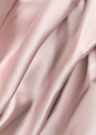 Talbot Runhof Gathered Satin Midi Dress Light Pink