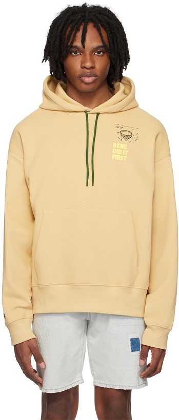 Photo: Lacoste Beige Relaxed-Fit Hoodie