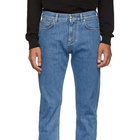 Versace Blue Slim Medusa Head Jeans