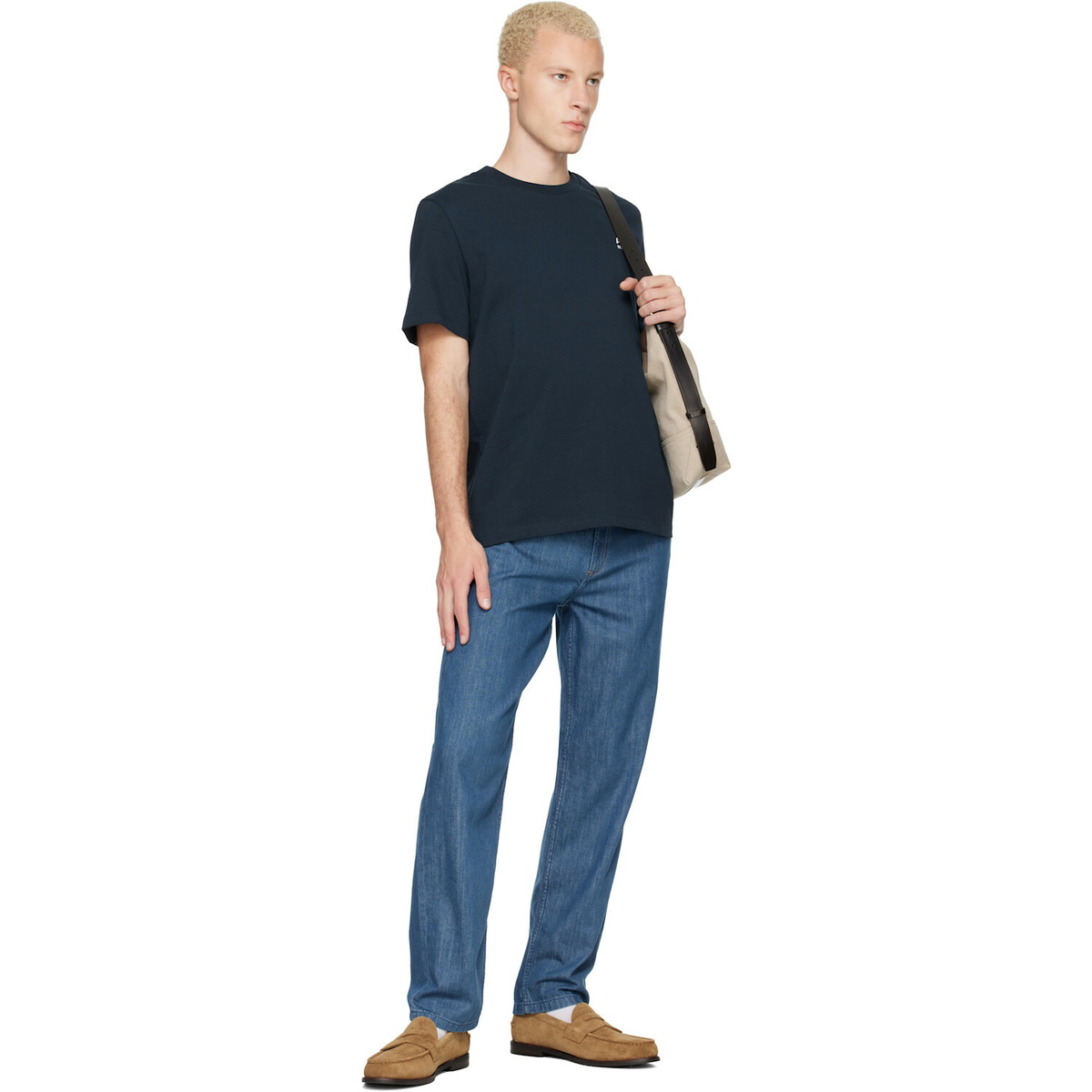 A.P.C. Navy Standard 'Rue Madame' T-shirt