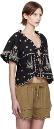 SEA NY Black Kingsley Shirt