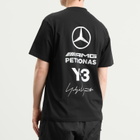 Y-3 Men's x Mercedes F1 Logo Short Sleeve T-Shirt in Black