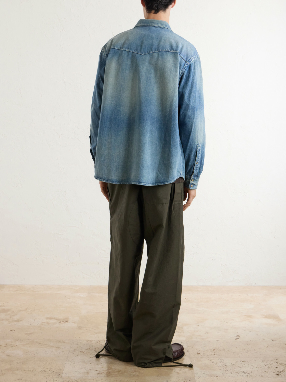 A.PRESSE - Vintage Western Denim Shirt - Blue
