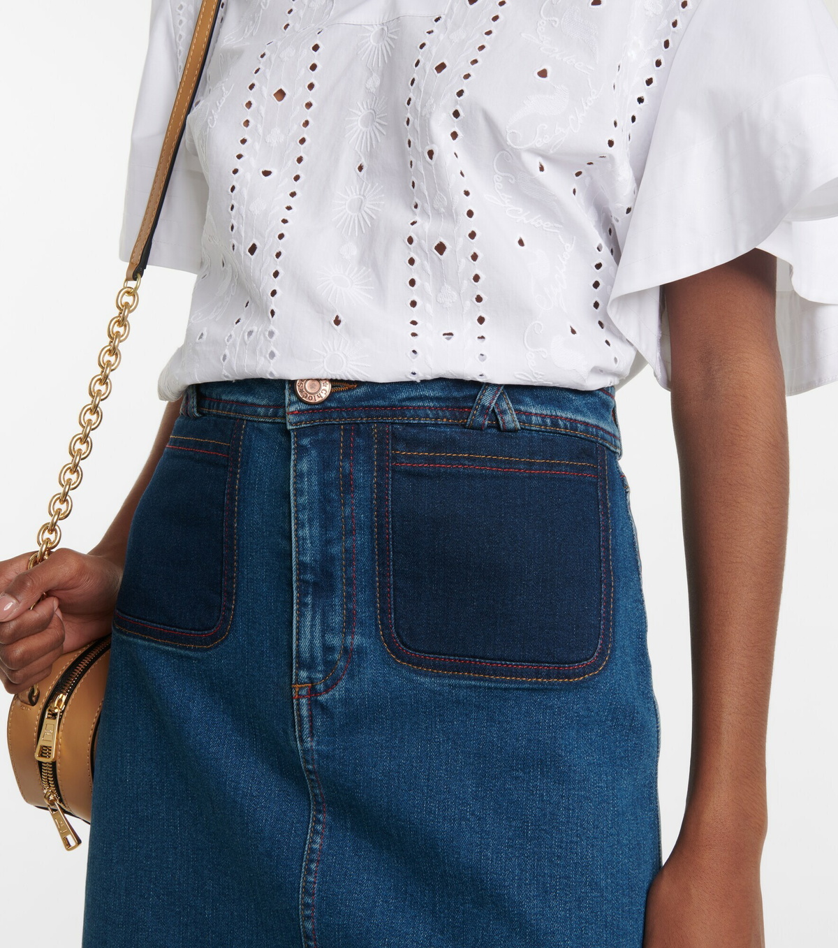 See By Chloe - Denim miniskirt