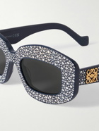 LOEWE - D-Frame Crystal-Embellished Acetate Sunglasses