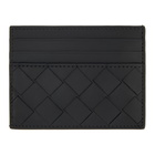 Bottega Veneta Black Woven Card Case