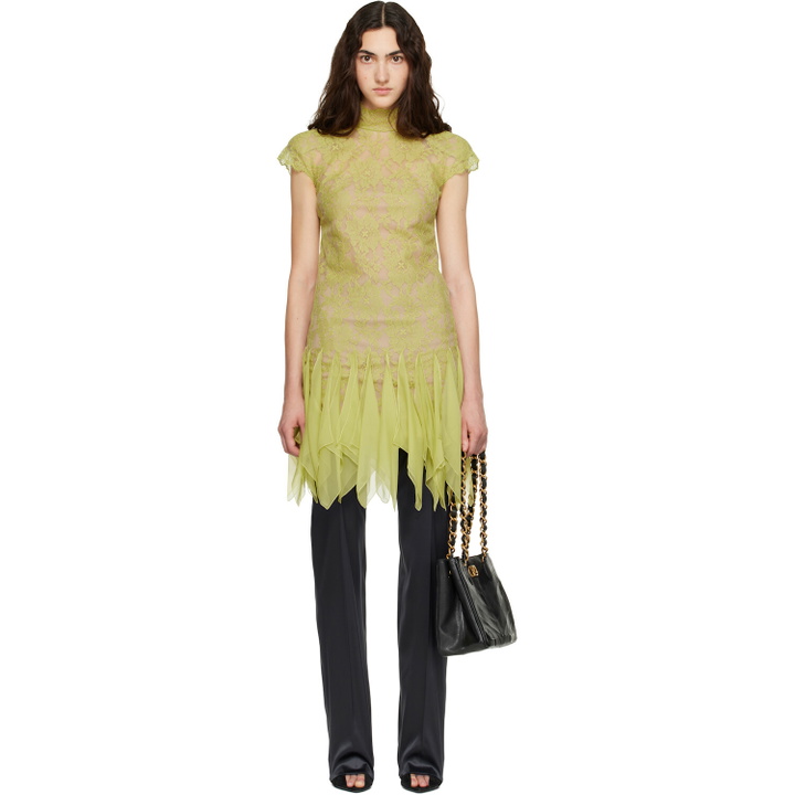 Photo: Valentino Green Lace Minidress