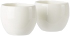førs studio White Medium Cup Set, 8 oz / 236 mL