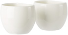førs studio White Medium Cup Set, 8 oz / 236 mL