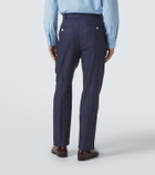 Dunhill Striped linen tapered pants