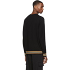 Burberry Black Merino Icon Stripe Sweater