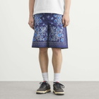 Gucci Men's Flower Bandana Print Shorts in Blue