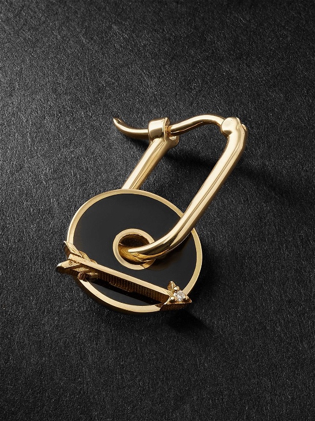 Photo: Foundrae - Gold, Enamel and Diamond Single Earring