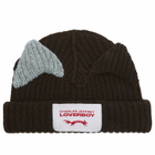 Charles Jeffrey Loverboy Women's Chunky Ears Beanie in Brown/Light Blue 