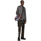 LHomme Rouge Grey Faded Curtain Shirt