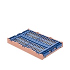 HAY Small Recycled Mix Colour Crate in Dark Blue