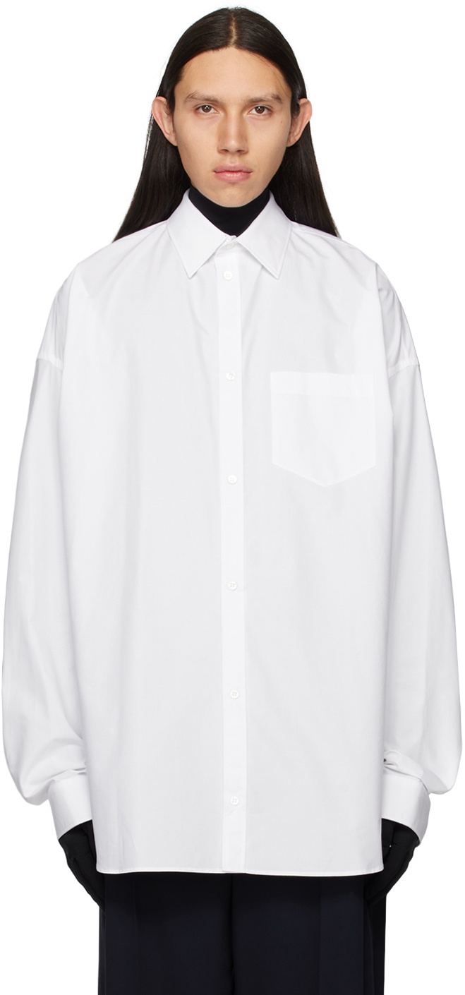 Balenciaga White Cocoon Shirt Balenciaga