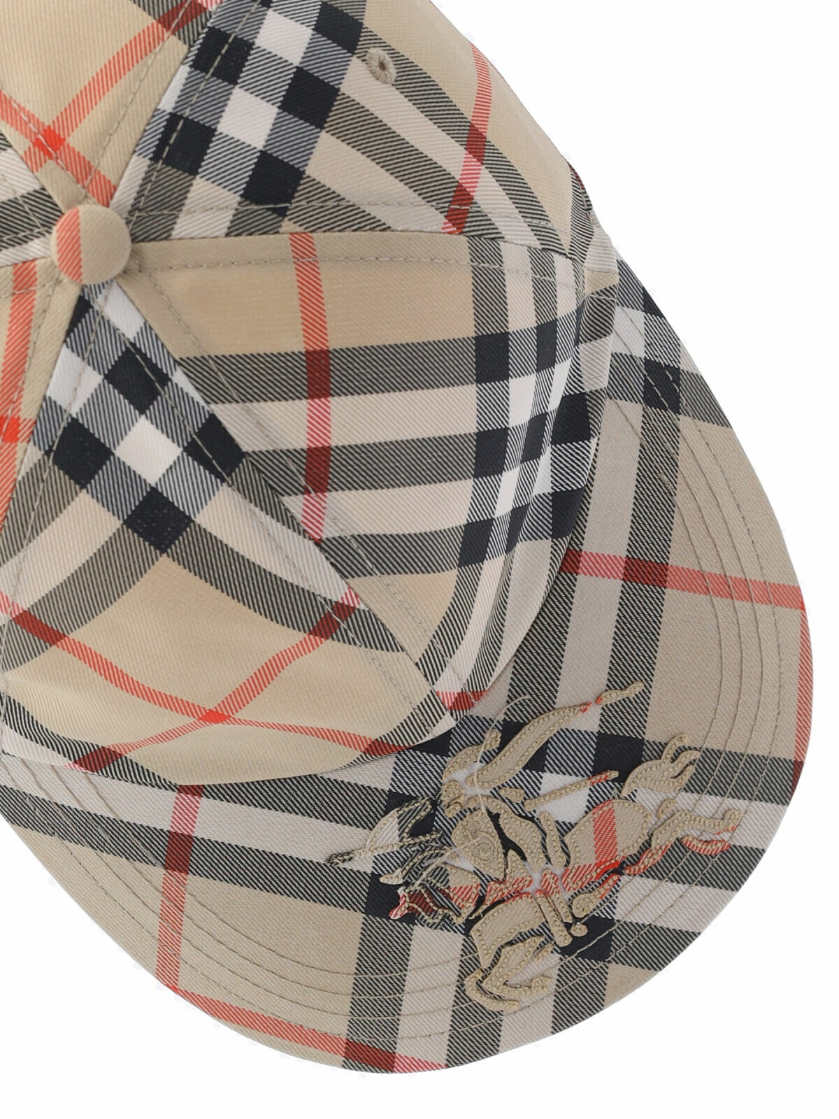 ハット BURBERRY BASEBALL CAP WITH EKD Check EKD Baseball Cap in Snug - Men | Burberry® Official