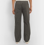 Satta - Kai Peached Cotton-Poplin Drawstring Trousers - Gray