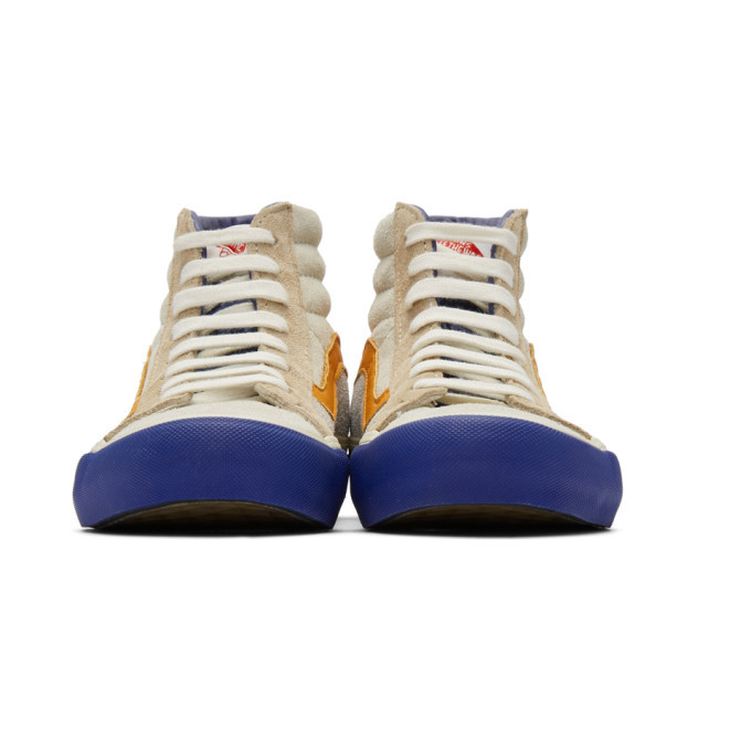 vans orange et bleu