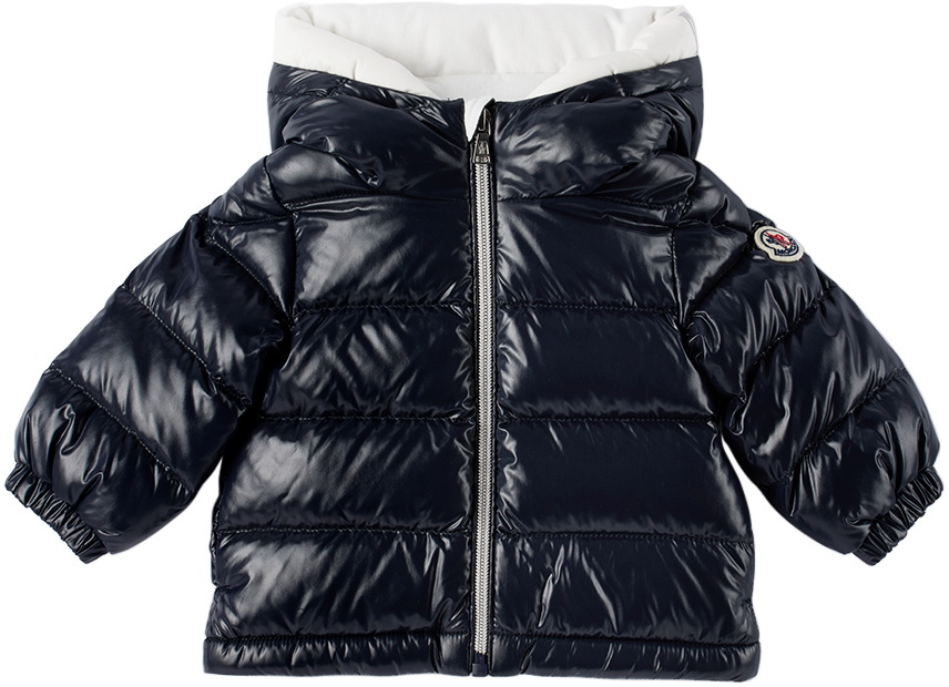 Moncler Enfant Baby Navy Aslan Down Jacket Moncler Enfant