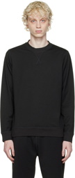 Sunspel Black Dri-Release Sweatshirt