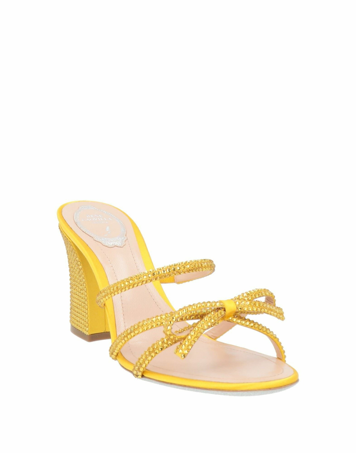 Rene' Caovilla Womens Sandals in Yellow
