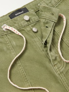 NAHMIAS - Gardener Utility Wide-Leg Drawstring Jeans - Green