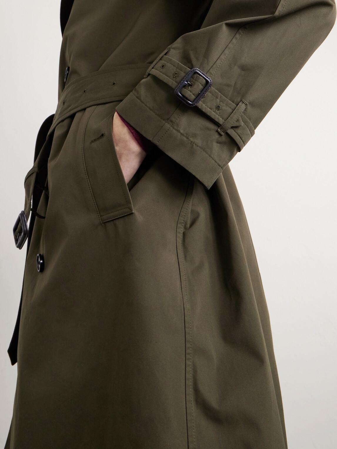 Burberry - Cotton-Gabardine Trench Coat - Green