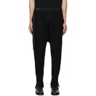 The Viridi-anne Black Wool Cargo Pants