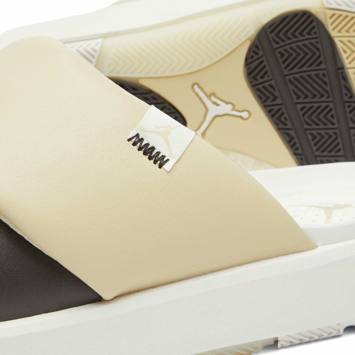 Air Jordan Women's Sophia Slide W in Shadow Brown/Team Gold