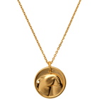 Ludovic de Saint Sernin Gold Bottom Medallion Necklace