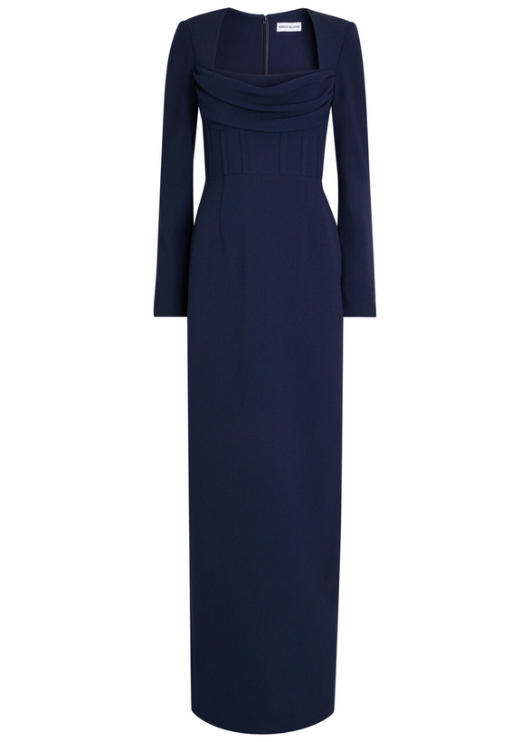Photo: Rebecca Vallance Nemy Crepe Maxi Dress Navy