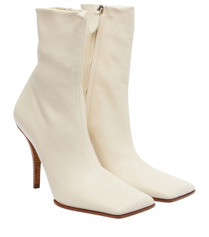 Photo: Alaïa 90 leather ankle boots