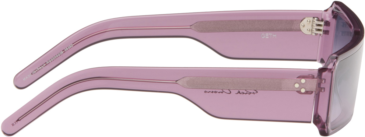 Rick Owens Purple Temple Gethshades Sunglasses