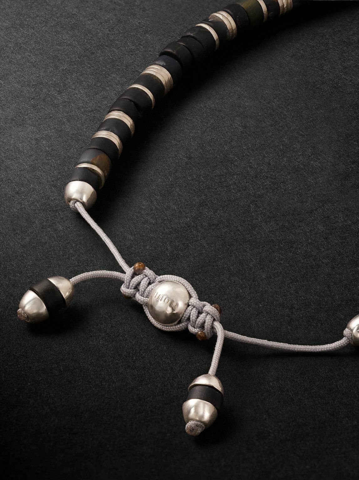 M. Cohen - Tucson Sterling Silver Tiger's Eye Beaded Bracelet - Blue