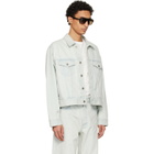 Fear of God Blue Bleached Denim Classic Trucker Jacket