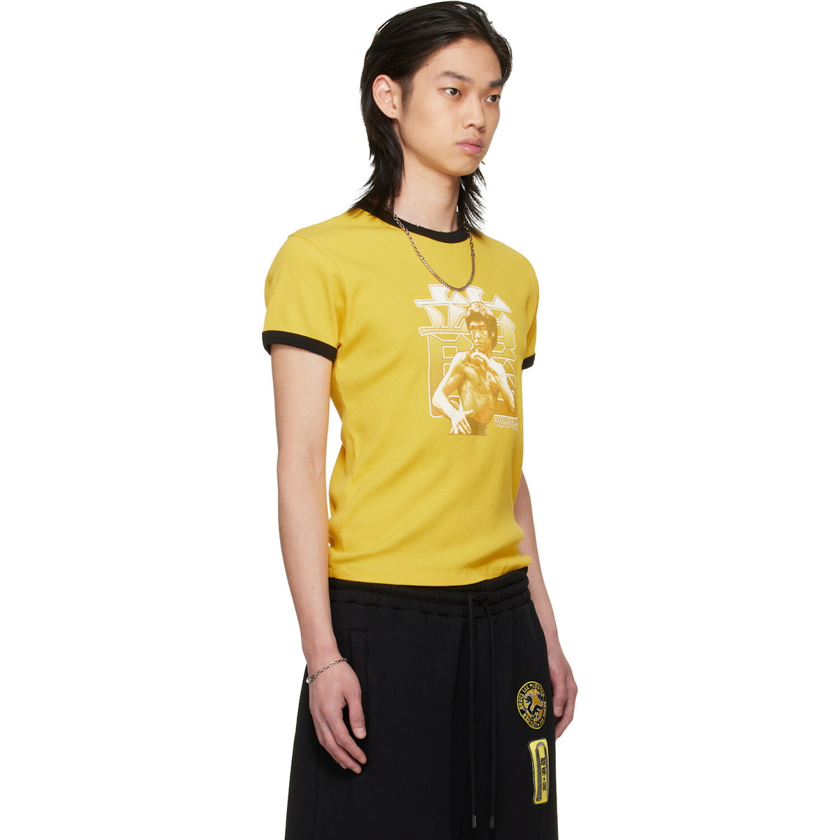 LU'U DAN BRUCE LEE x LỰU ĐẠN Yellow Ringer T-shirt