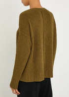 Eileen Fisher Pintuck Bouclé Jumper Green