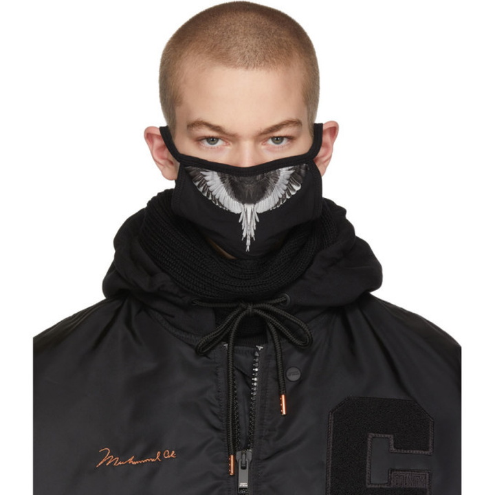 Photo: Marcelo Burlon County of Milan Black and Silver Wings Mask