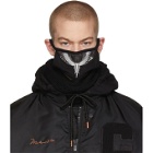 Marcelo Burlon County of Milan Black and Silver Wings Mask