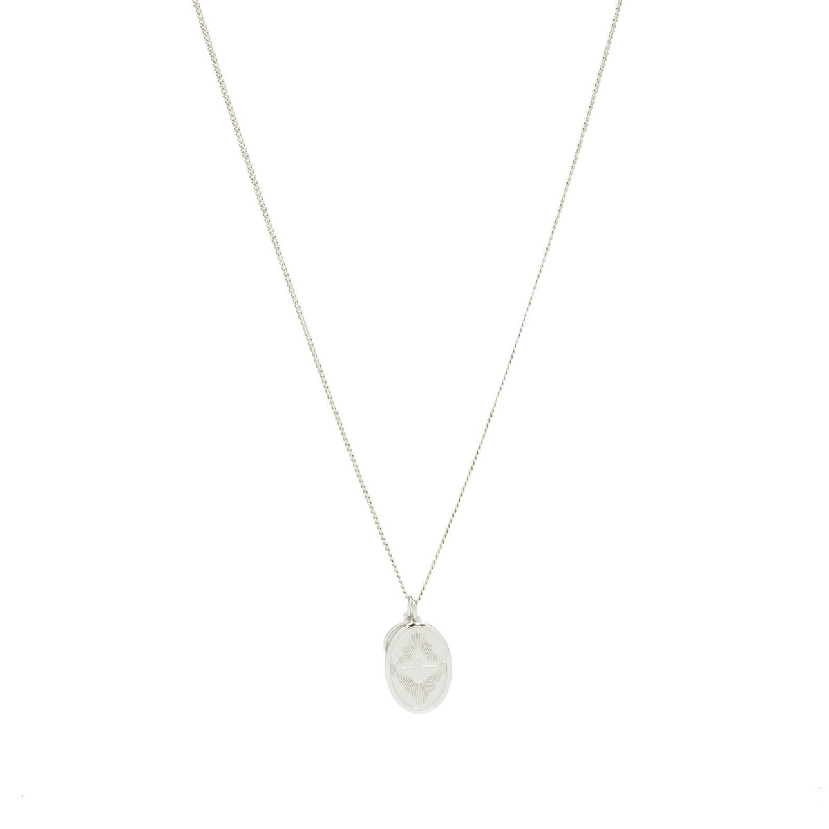 Miansai - Wolf Sterling Silver Onyx Pendant Necklace Miansai