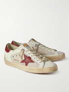 Golden Goose - Superstar Distressed Leather and Suede Sneakers - Neutrals