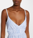 Proenza Schouler White Label Michelyn printed cotton-blend maxi dress