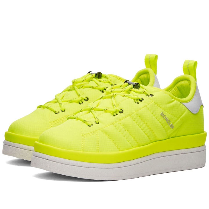 Photo: Moncler x adidas Originals Campus Sneakers in Yellow