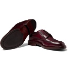 Brunello Cucinelli - Polished-Leather Longwing Brogues - Merlot