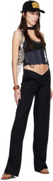 Dsquared2 Black Plunged Tailor Trousers