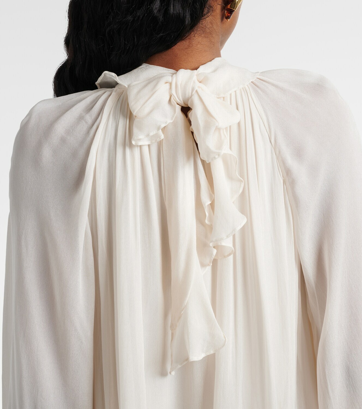 Poupette St Barth Dina ruffled chiffon minidress
