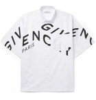 GIVENCHY - Logo-Print Cotton-Poplin Shirt - White