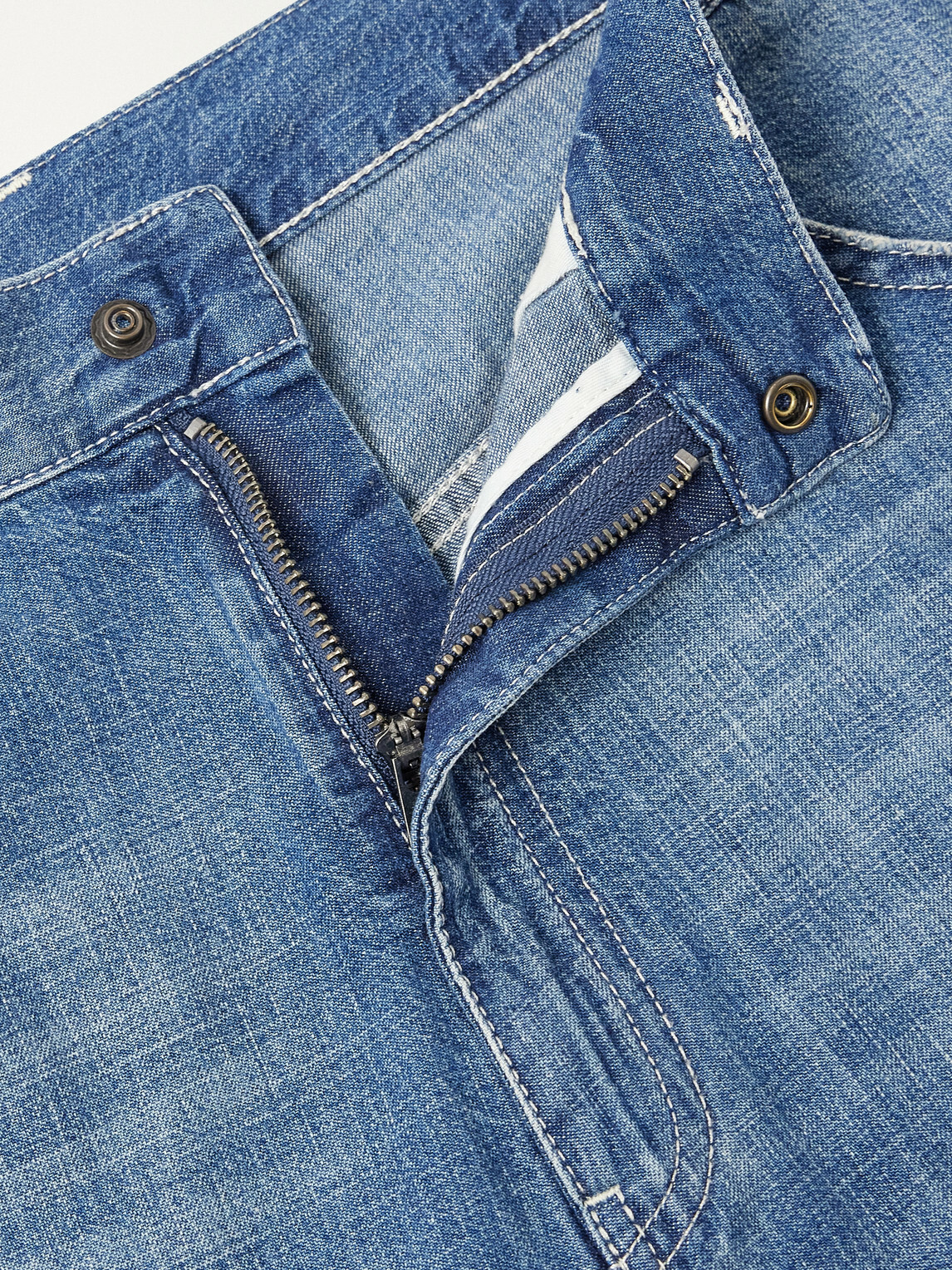 Maison Margiela - Straight-Leg Stained Jeans - Blue